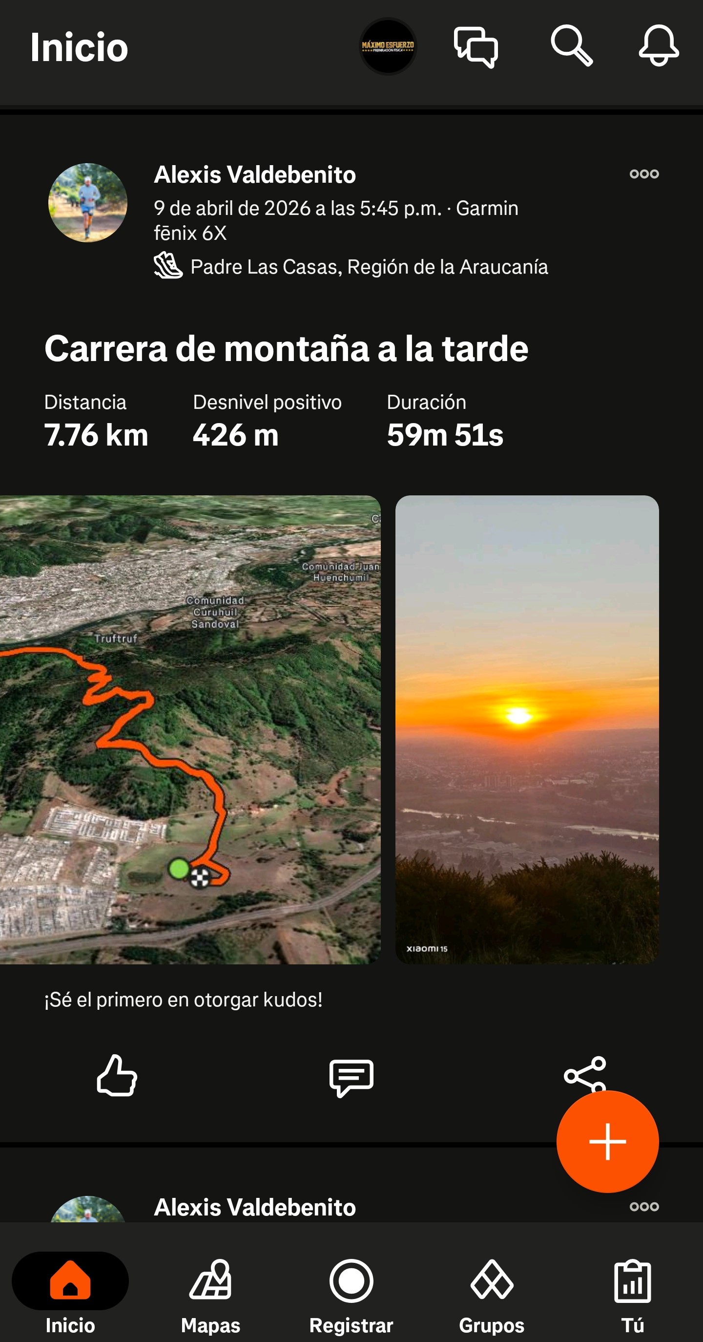 Captura de Strava